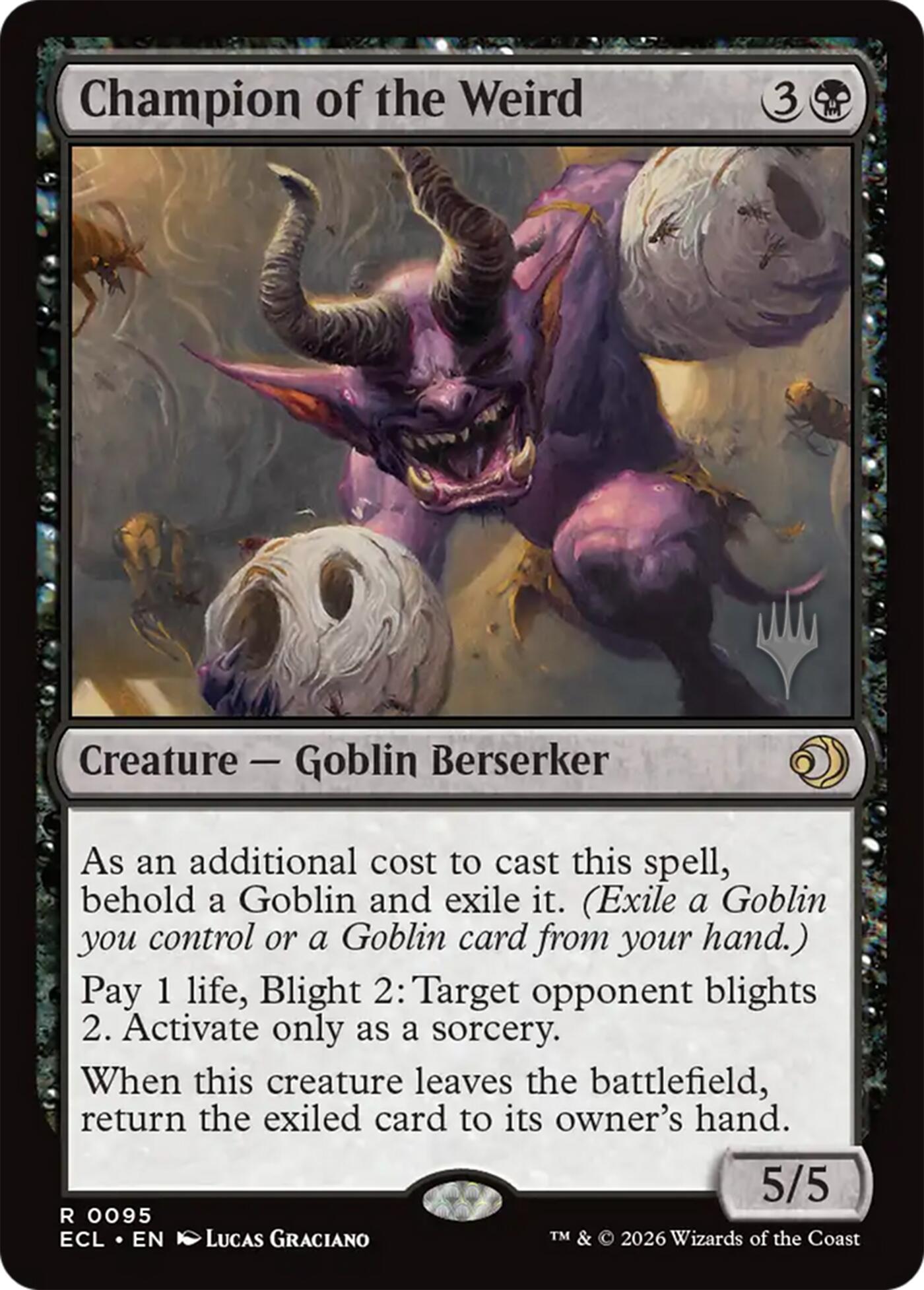 Champion of the Weird [Lorwyn Eclipsed Promos] | Magic Magpie