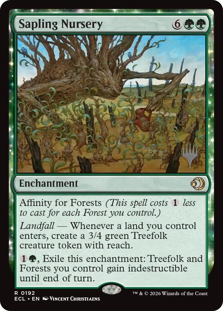 Sapling Nursery [Lorwyn Eclipsed Promos] | Magic Magpie
