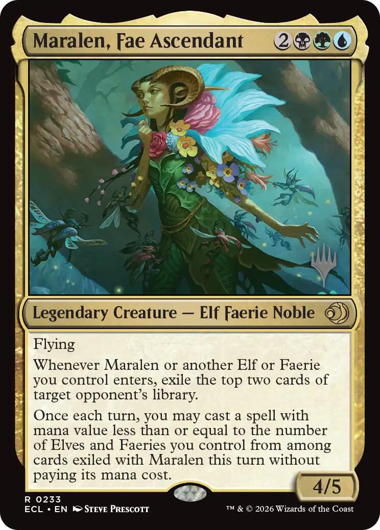 Maralen, Fae Ascendant [Lorwyn Eclipsed Promos] | Magic Magpie