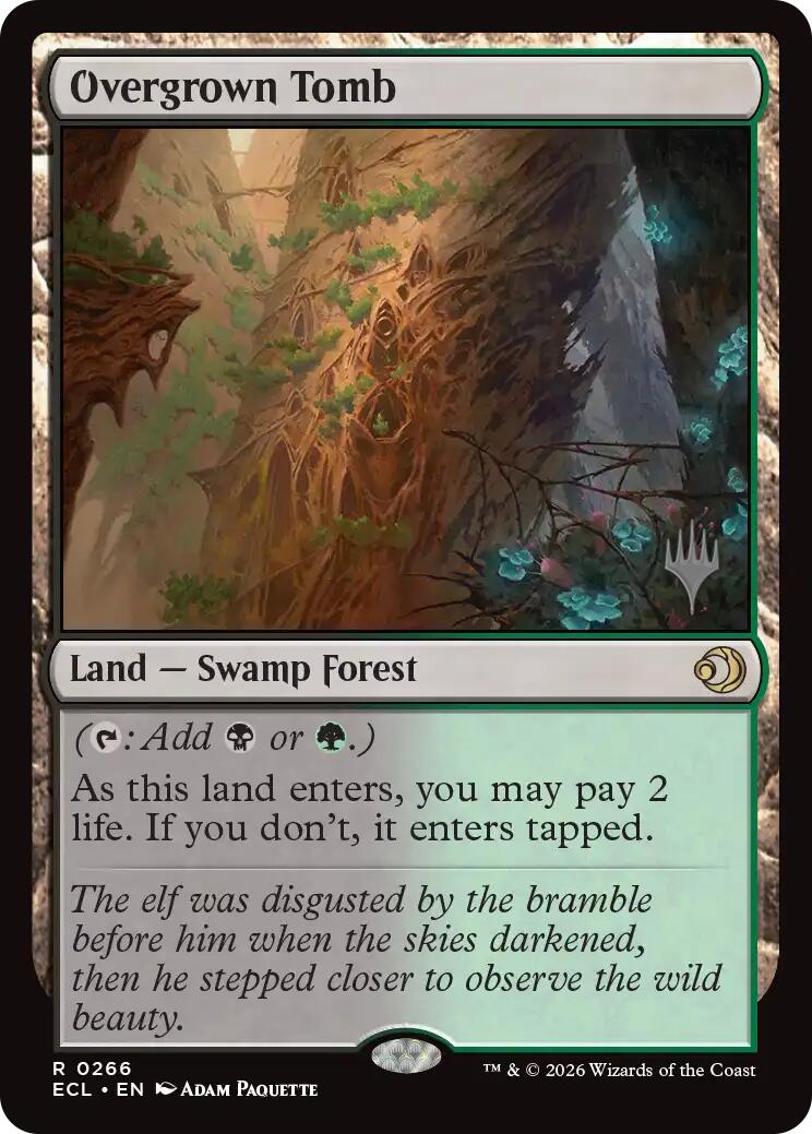 Overgrown Tomb [Lorwyn Eclipsed Promos] | Magic Magpie