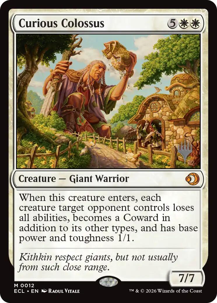 Curious Colossus [Lorwyn Eclipsed Promos] | Magic Magpie