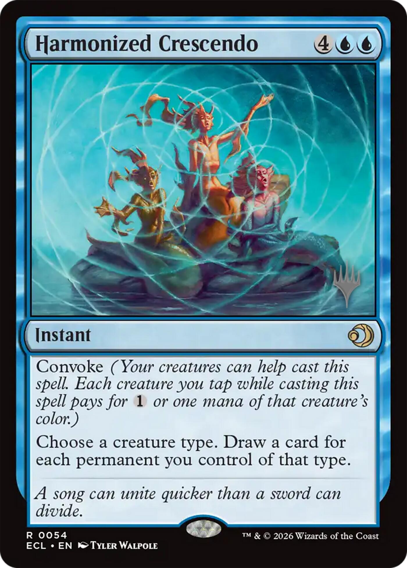 Harmonized Crescendo [Lorwyn Eclipsed Promos] | Magic Magpie