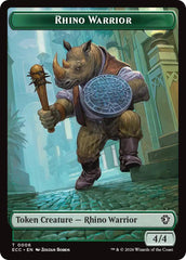 Rhino Warrior // Elemental (0009) Double-Sided Token [Lorwyn Eclipsed Tokens] | Magic Magpie