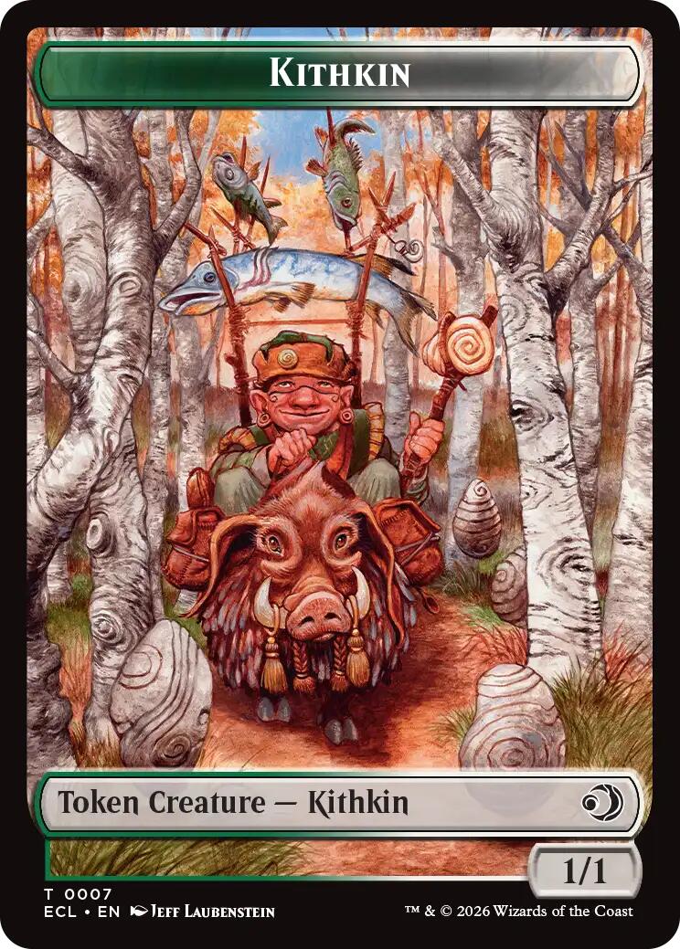 Kithkin // Treasure Double-Sided Token [Lorwyn Eclipsed Tokens] | Magic Magpie
