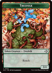 Treefolk // Goblin Double-Sided Token [Lorwyn Eclipsed Tokens] | Magic Magpie