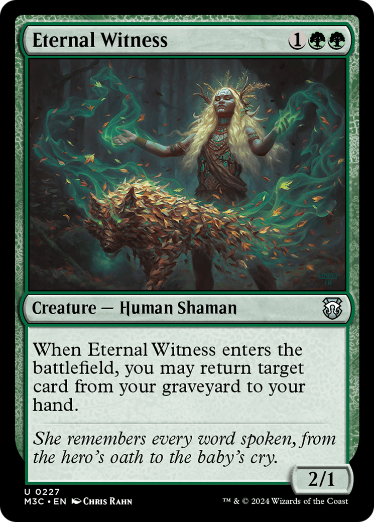 Eternal Witness (Ripple Foil) [Modern Horizons 3 Commander] | Magic Magpie