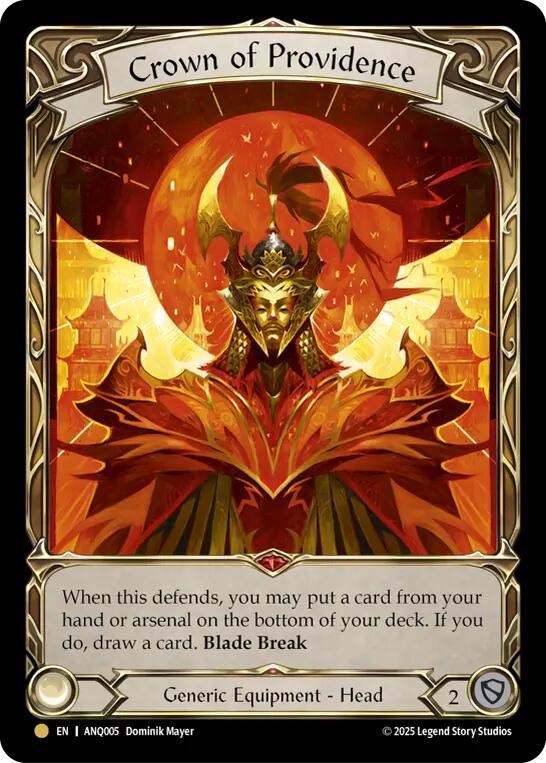 Crown of Providence [ANQ005] (Compendium of Rathe - Antiquity Pack)  Rainbow Foil | Magic Magpie