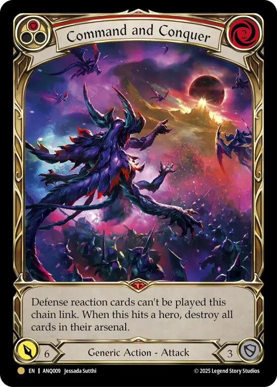 Command and Conquer [ANQ009] (Compendium of Rathe - Antiquity Pack)  Rainbow Foil | Magic Magpie