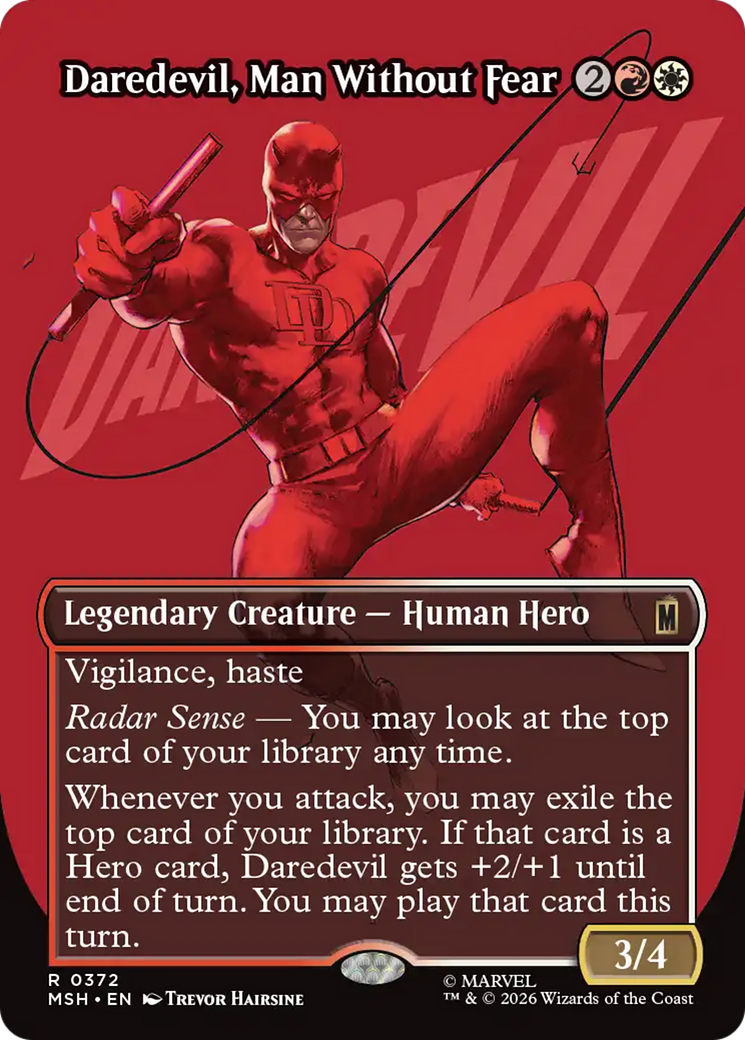 Daredevil, Man Without Fear (Borderless) (0372) [Marvel Super Heroes] | Magic Magpie