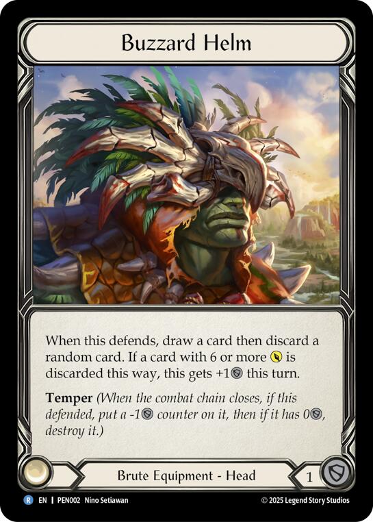 Buzzard Helm [PEN002] (Compendium of Rathe)  Cold Foil | Magic Magpie