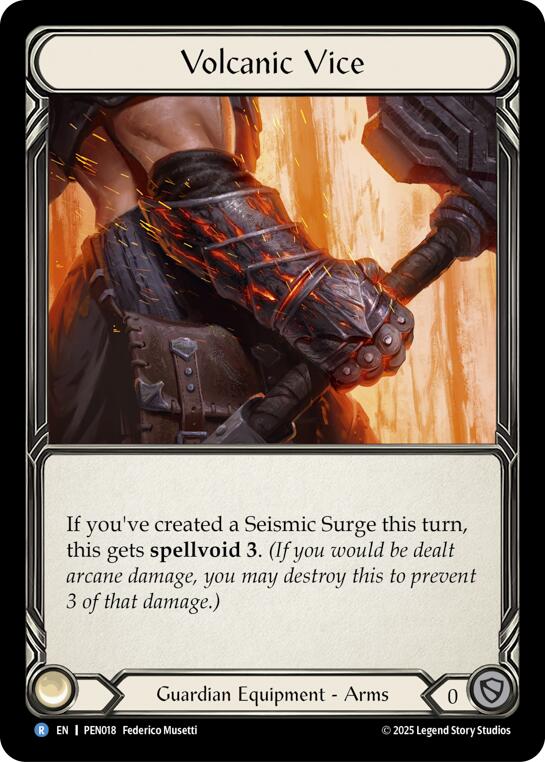 Volcanic Vice [PEN018] (Compendium of Rathe)  Cold Foil | Magic Magpie