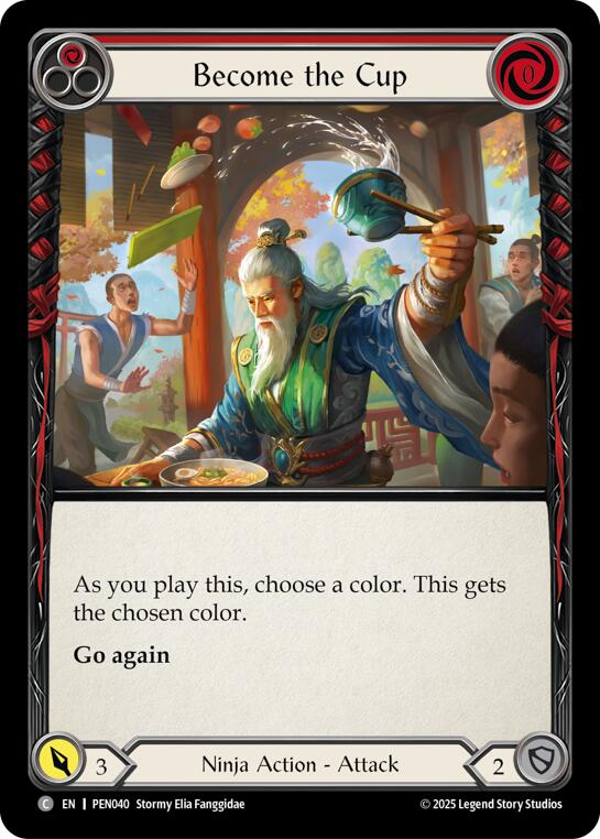 Become The Cup (Red) (Rainbow Foil) [PEN040] (Compendium of Rathe)  Rainbow Foil | Magic Magpie