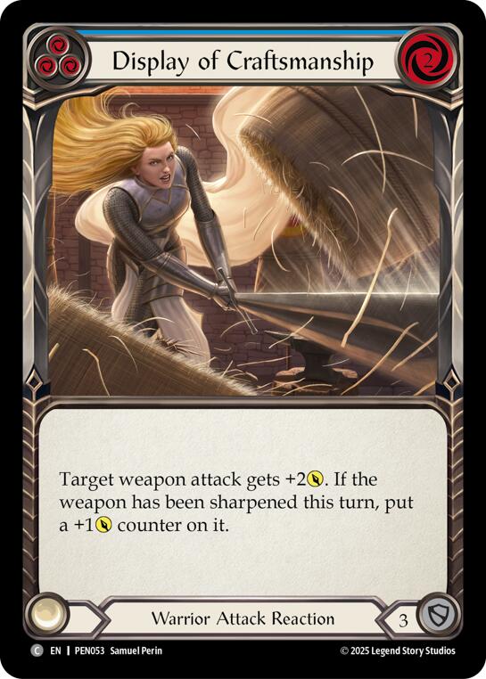 Display Of Craftsmanship (Blue) (Regular) [PEN053] (Compendium of Rathe) | Magic Magpie