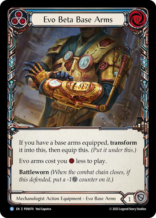 Evo Beta Base Arms (Blue) (Regular) [PEN070] (Compendium of Rathe) | Magic Magpie