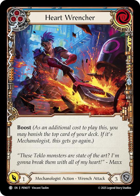 Heart Wrencher (Blue) (Rainbow Foil) [PEN077] (Compendium of Rathe)  Rainbow Foil | Magic Magpie