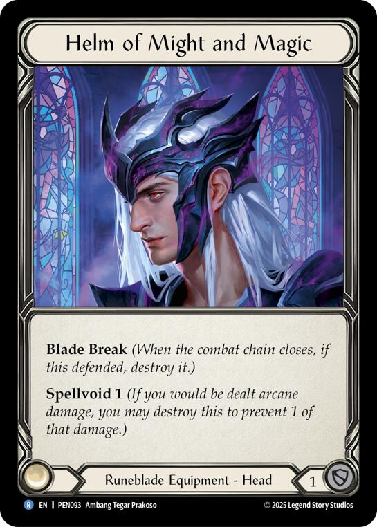 Helm Of Might And Magic [PEN093] (Compendium of Rathe)  Cold Foil | Magic Magpie