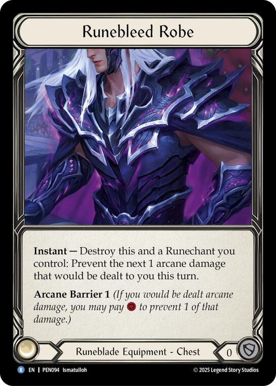 Runebleed Robe [PEN094] (Compendium of Rathe)  Cold Foil | Magic Magpie