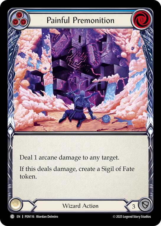Painful Premonition (Blue) (Regular) [PEN116] (Compendium of Rathe) | Magic Magpie