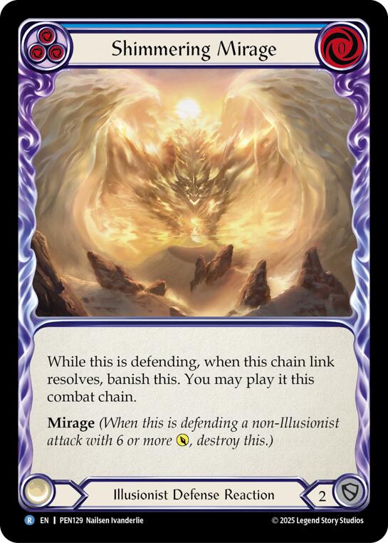 Shimmering Mirage (Blue) (Rainbow Foil) [PEN129] (Compendium of Rathe)  Rainbow Foil | Magic Magpie