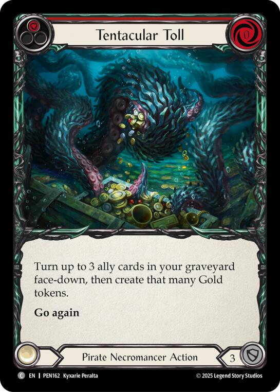 Tentacular Toll (Red) (Rainbow Foil) [PEN162] (Compendium of Rathe)  Rainbow Foil | Magic Magpie