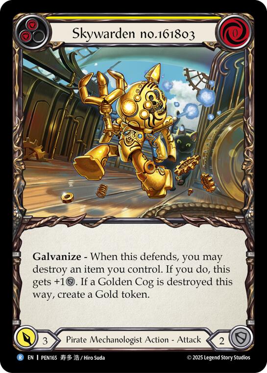 Skywarden No(Red)6(Red)80(Blue) (Yellow) (Rainbow Foil) [PEN165] (Compendium of Rathe)  Rainbow Foil | Magic Magpie