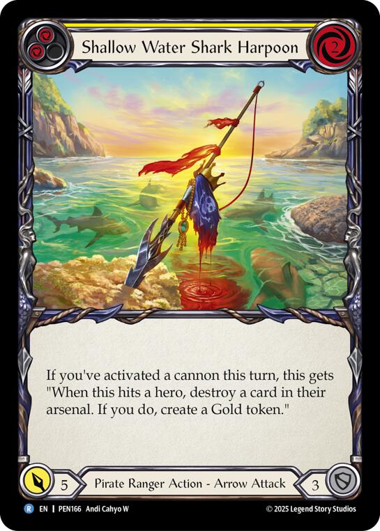Shallow Water Shark Harpoon (Yellow) (Regular) [PEN166] (Compendium of Rathe) | Magic Magpie
