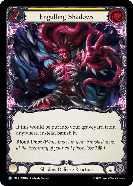 Engulfing Shadows (Yellow) (Regular) [PEN194] (Compendium of Rathe) | Magic Magpie