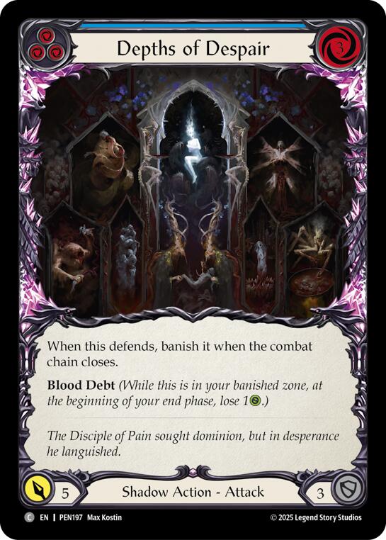 Depths Of Despair (Blue) (Rainbow Foil) [PEN197] (Compendium of Rathe)  Rainbow Foil | Magic Magpie