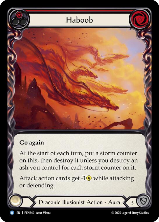 Haboob (Red) (Rainbow Foil) [PEN249] (Compendium of Rathe)  Rainbow Foil | Magic Magpie