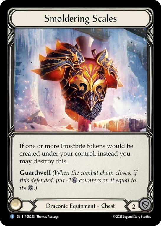 Smoldering Scales [PEN253] (Compendium of Rathe)  Cold Foil | Magic Magpie