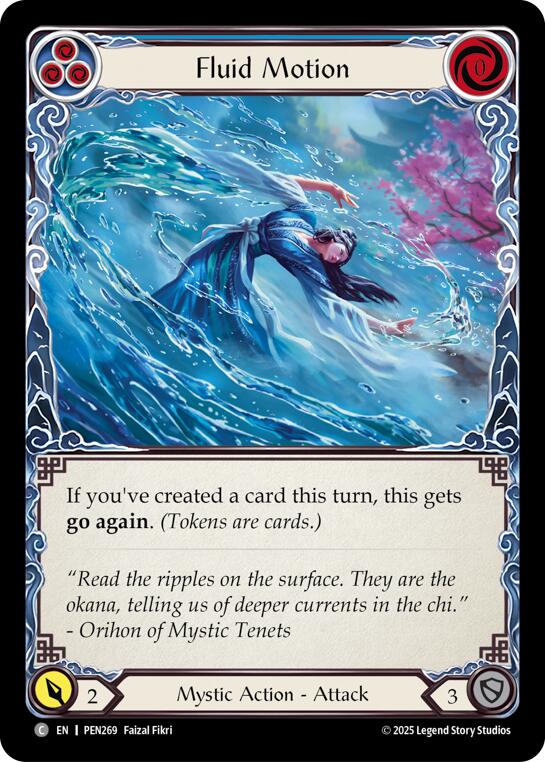 Fluid Motion (Blue) (Rainbow Foil) [PEN269] (Compendium of Rathe)  Rainbow Foil | Magic Magpie