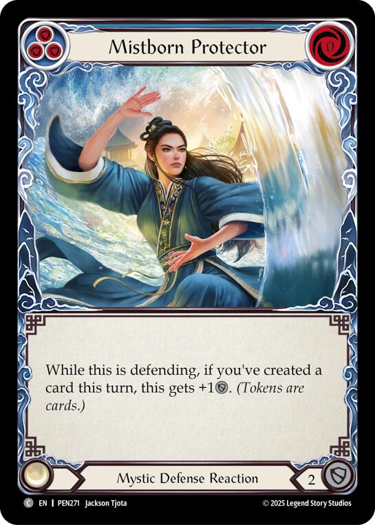Mistborn Protector (Blue) (Rainbow Foil) [PEN271] (Compendium of Rathe)  Rainbow Foil | Magic Magpie