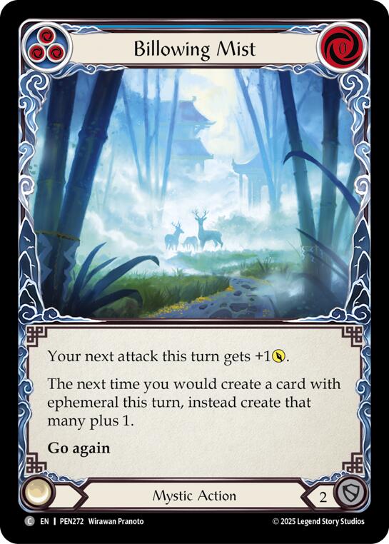 Billowing Mist (Blue) (Rainbow Foil) [PEN272] (Compendium of Rathe)  Rainbow Foil | Magic Magpie