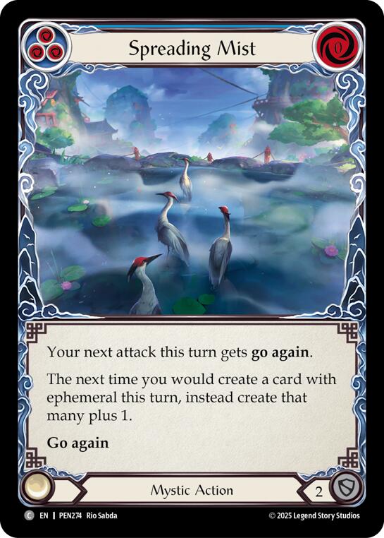 Spreading Mist (Blue) (Rainbow Foil) [PEN274] (Compendium of Rathe)  Rainbow Foil | Magic Magpie