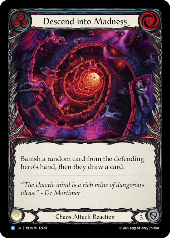 Descend Into Madness (Blue) (Regular) [PEN278] (Compendium of Rathe) | Magic Magpie