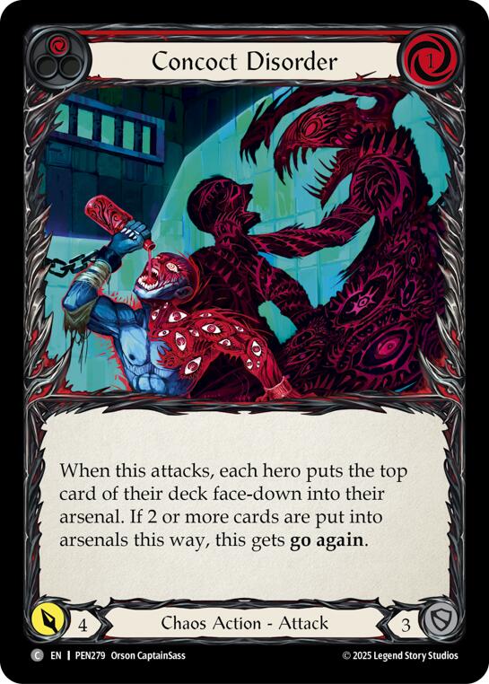 Concoct Disorder (Red) (Rainbow Foil) [PEN279] (Compendium of Rathe)  Rainbow Foil | Magic Magpie