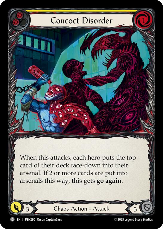 Concoct Disorder (Yellow) (Rainbow Foil) [PEN280] (Compendium of Rathe)  Rainbow Foil | Magic Magpie