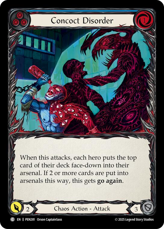 Concoct Disorder (Blue) (Rainbow Foil) [PEN281] (Compendium of Rathe)  Rainbow Foil | Magic Magpie