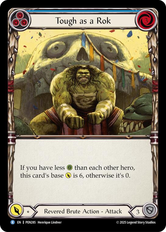 Tough As A Rok (Blue) (Rainbow Foil) [PEN285] (Compendium of Rathe)  Rainbow Foil | Magic Magpie