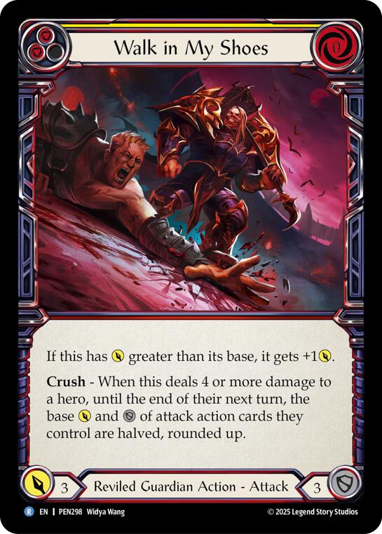 Walk In My Shoes (Yellow) (Rainbow Foil) [PEN298] (Compendium of Rathe)  Rainbow Foil | Magic Magpie