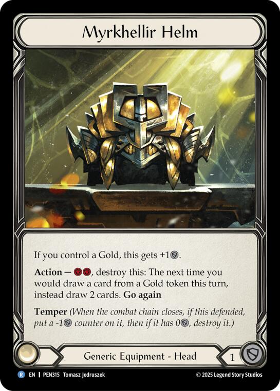 Myrkhellir Helm [PEN315] (Compendium of Rathe)  Cold Foil | Magic Magpie