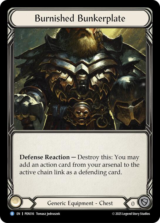 Burnished Bunkerplate [PEN316] (Compendium of Rathe)  Cold Foil | Magic Magpie