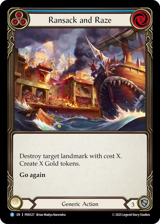 Ransack And Raze (Blue) (Regular) [PEN327] (Compendium of Rathe) | Magic Magpie