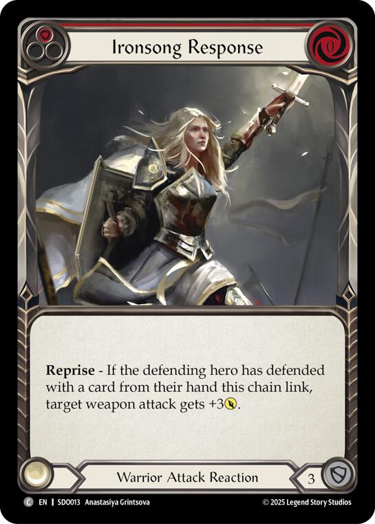 Ironsong Response (Red) (Regular) [SDO013] (GEM Pack 2) | Magic Magpie