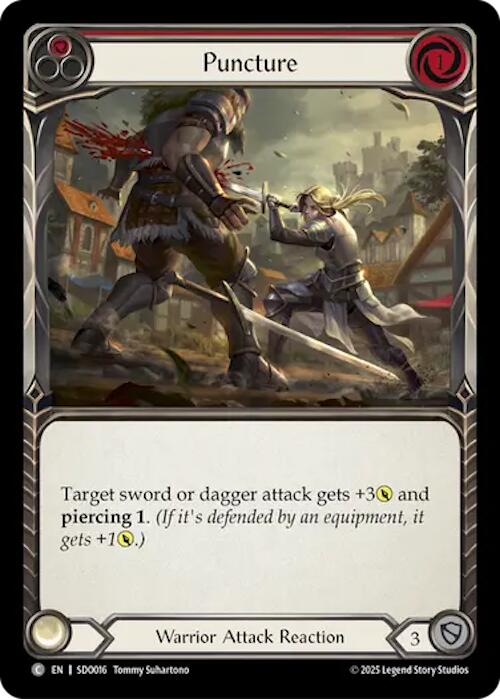 Puncture (Red) (Regular) [SDO016] (GEM Pack 2) | Magic Magpie