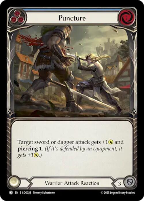 Puncture (Blue) (Regular) [SDO028] (GEM Pack 2) | Magic Magpie