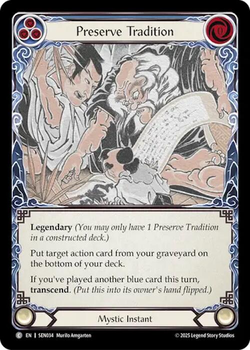 Preserve Tradition // Inner Chi [SEN034] (GEM Pack 2) | Magic Magpie