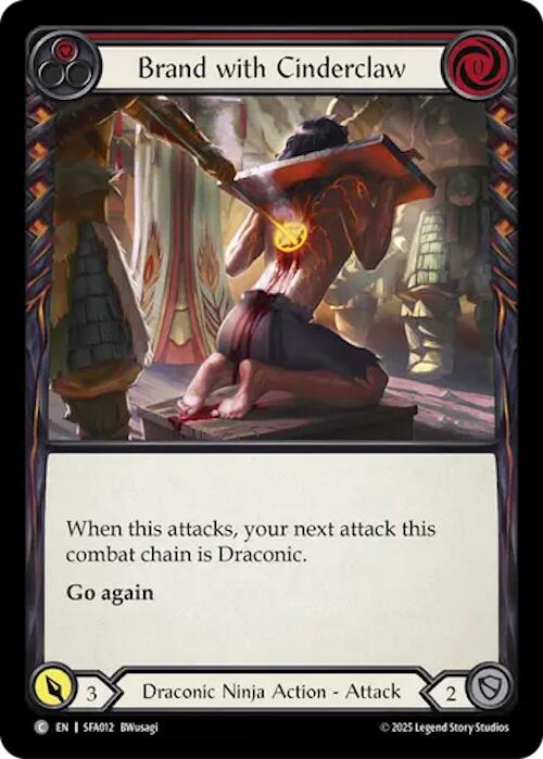 Brand with Cinderclaw (Red) (Regular) [SFA012] (Silver Age Chapter 2) | Magic Magpie