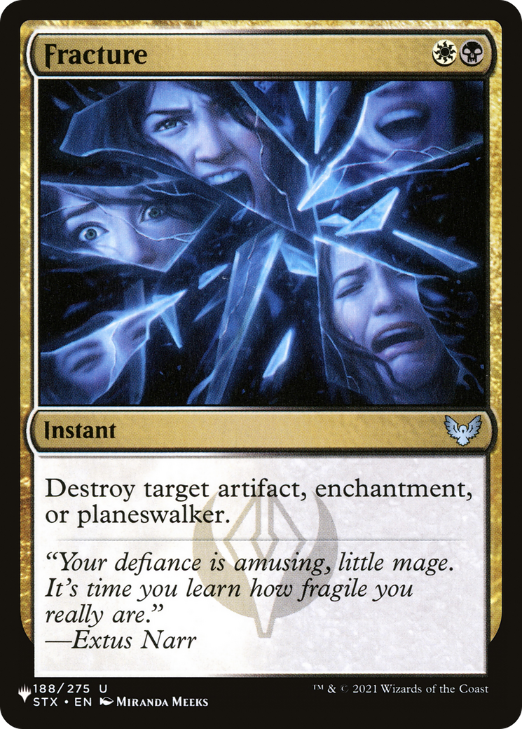 Fracture [The List] | Magic Magpie