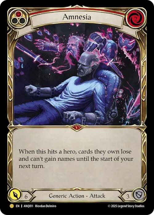 Amnesia (Red) (Gold) [ANQ011] (Compendium of Rathe - Antiquity Pack) | Magic Magpie